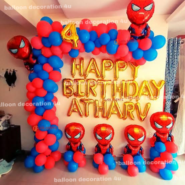 Spider man theme decoration